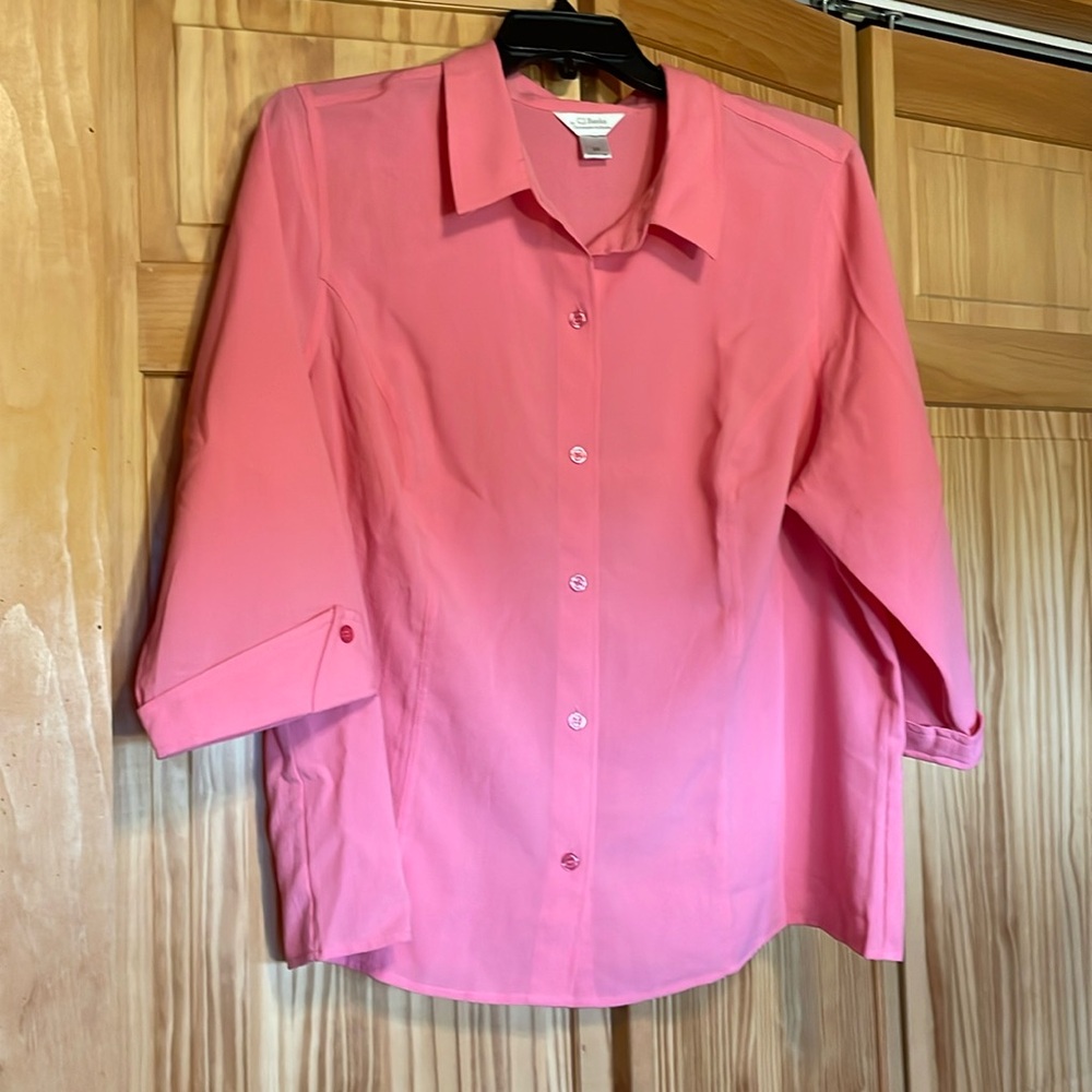 Peach colored blouse